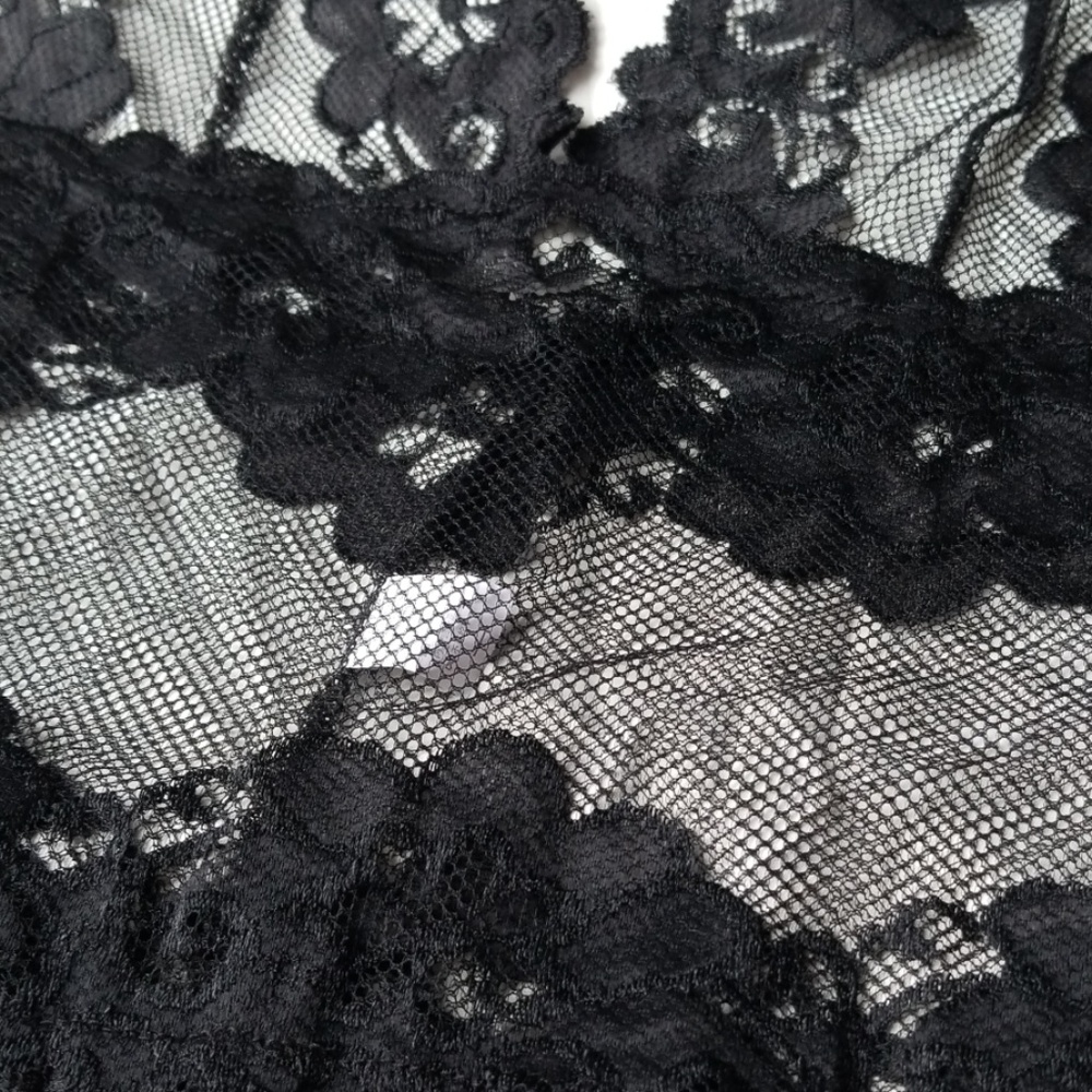 🍁**LAST 1** BLACK mesh bodysuit teddy - Picture 4 of 6